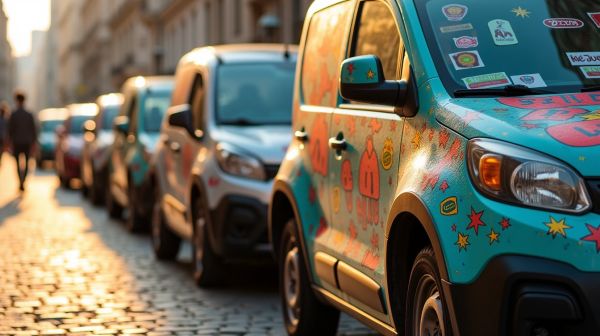 Maximisez l'impact visuel de votre flotte avec des stickers